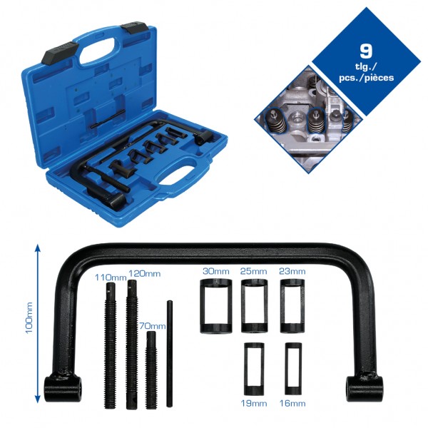 Brilliant Tools BT541050 Súprava montážneho náradia pre ventilovú pružinu, 9-dielna
